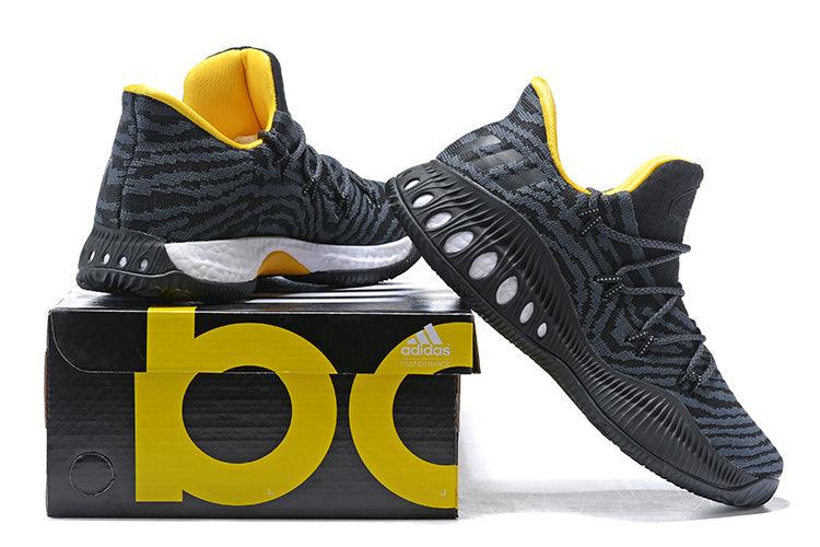 Adidas 2017 Crazy Explosive Low Primeknit Black Yellow - Obeezi