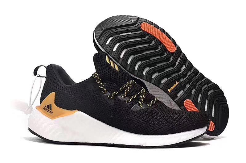 Adidas Alpha Bounce Boost Running Sneakers - Black Gold - Obeezi