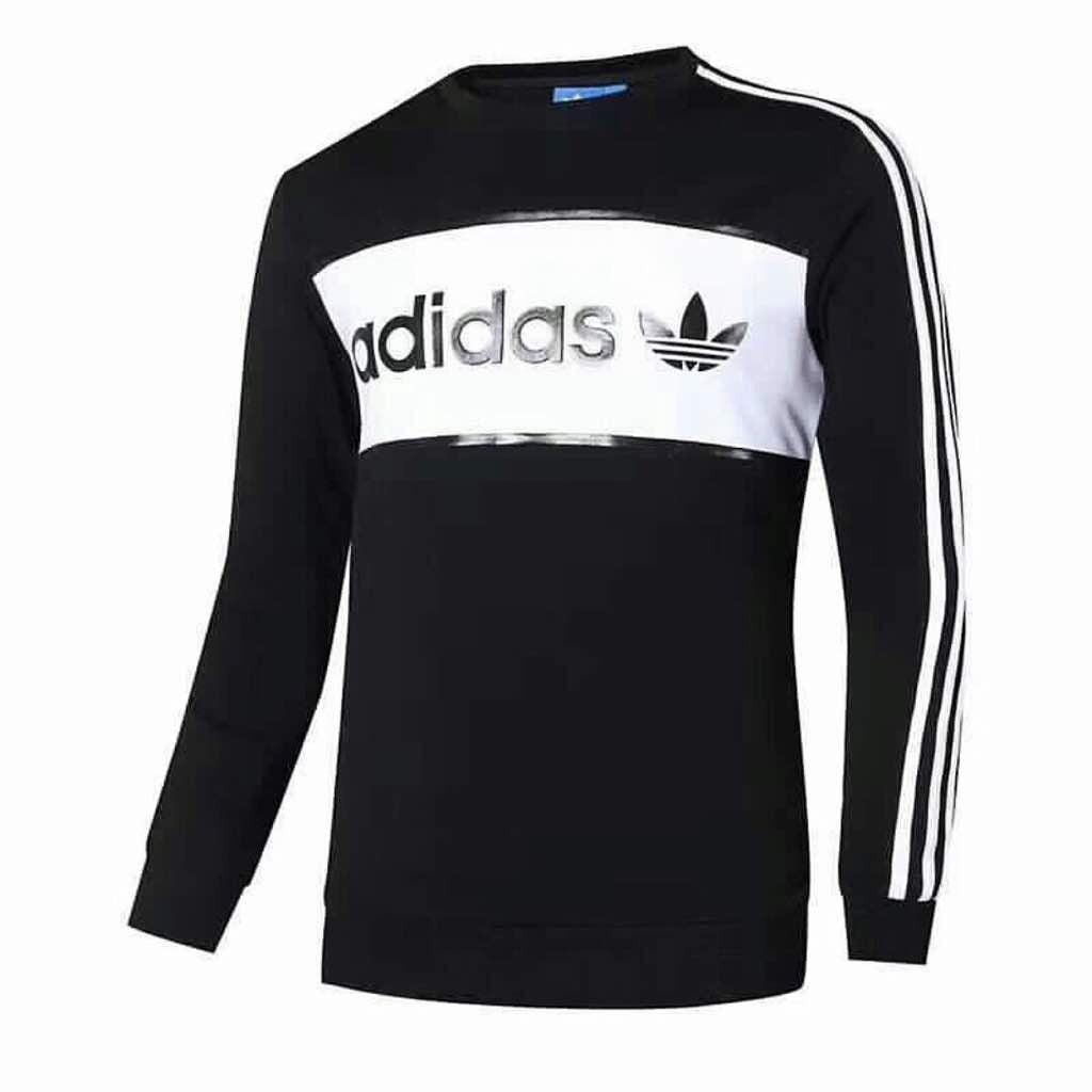 Adidas Heritage Berti Longsleeve Track Jacket - Black and White - Obeezi