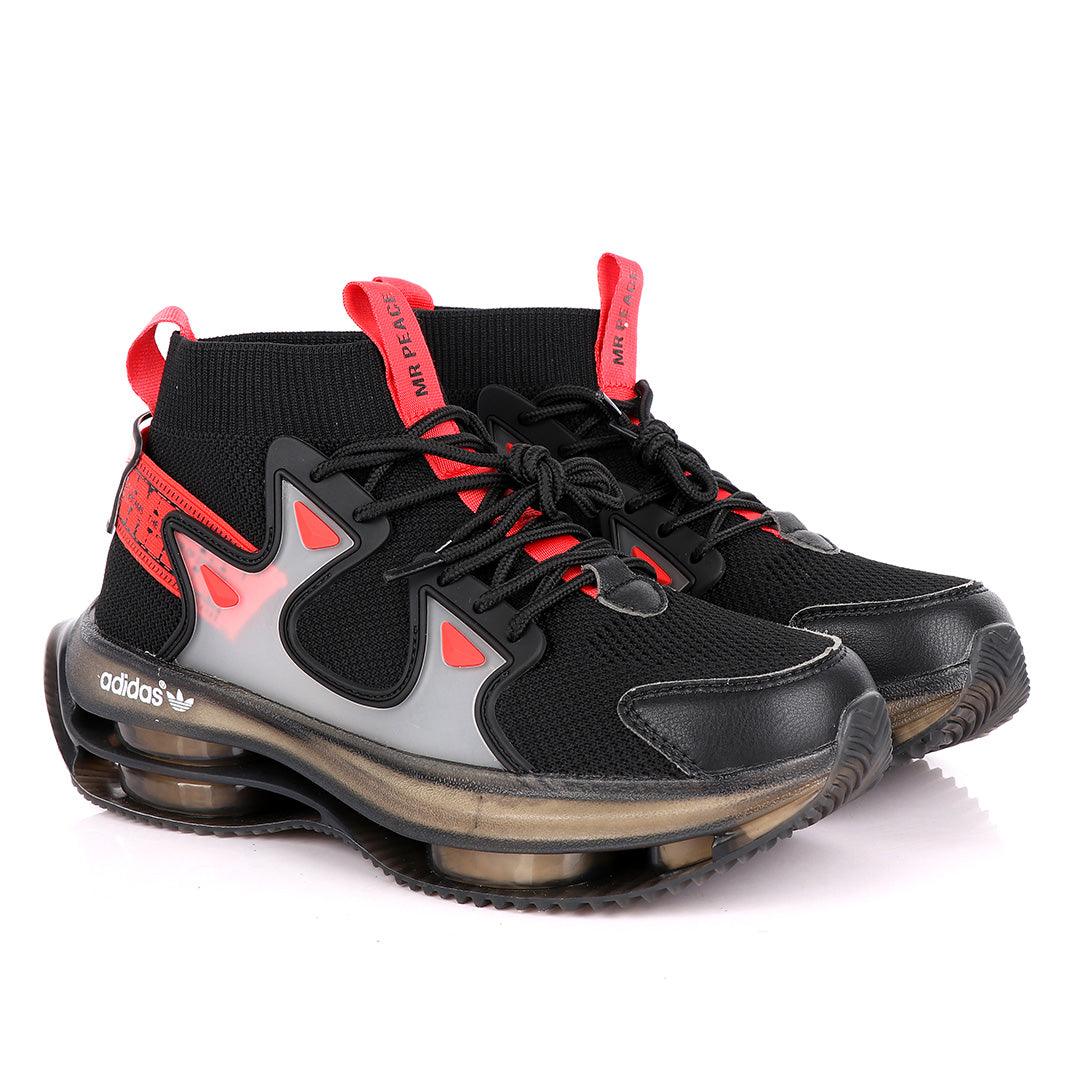 Adidas High Classic Designed Sneakers- Black - Obeezi