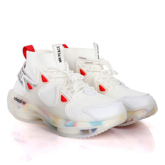 Adidas High Classic Designed Sneakers- White - Obeezi