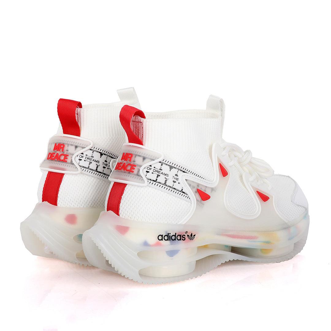 Adidas High Classic Designed Sneakers- White - Obeezi