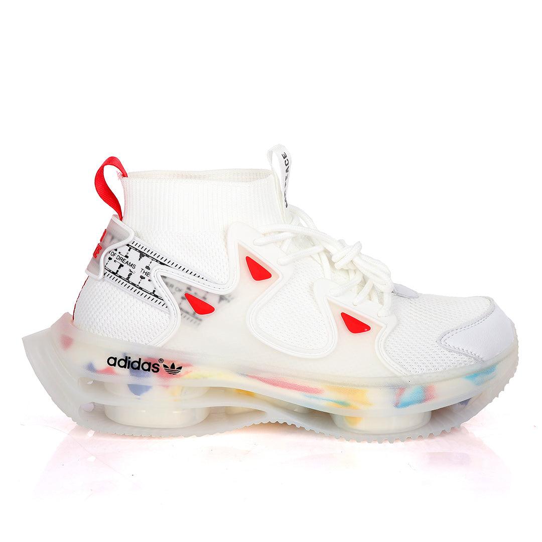 Adidas High Classic Designed Sneakers- White - Obeezi