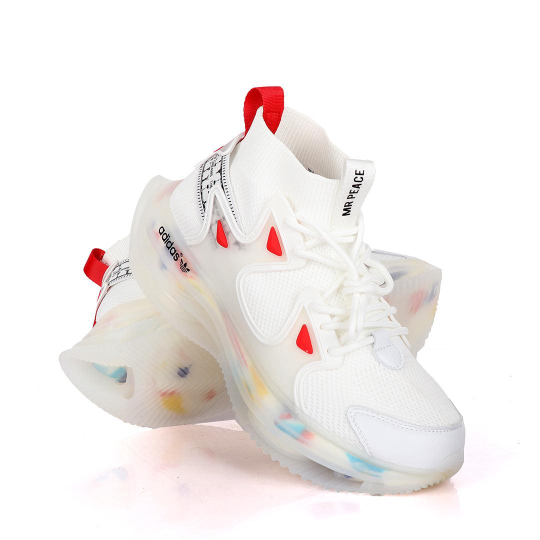 Adidas High Classic Designed Sneakers- White - Obeezi