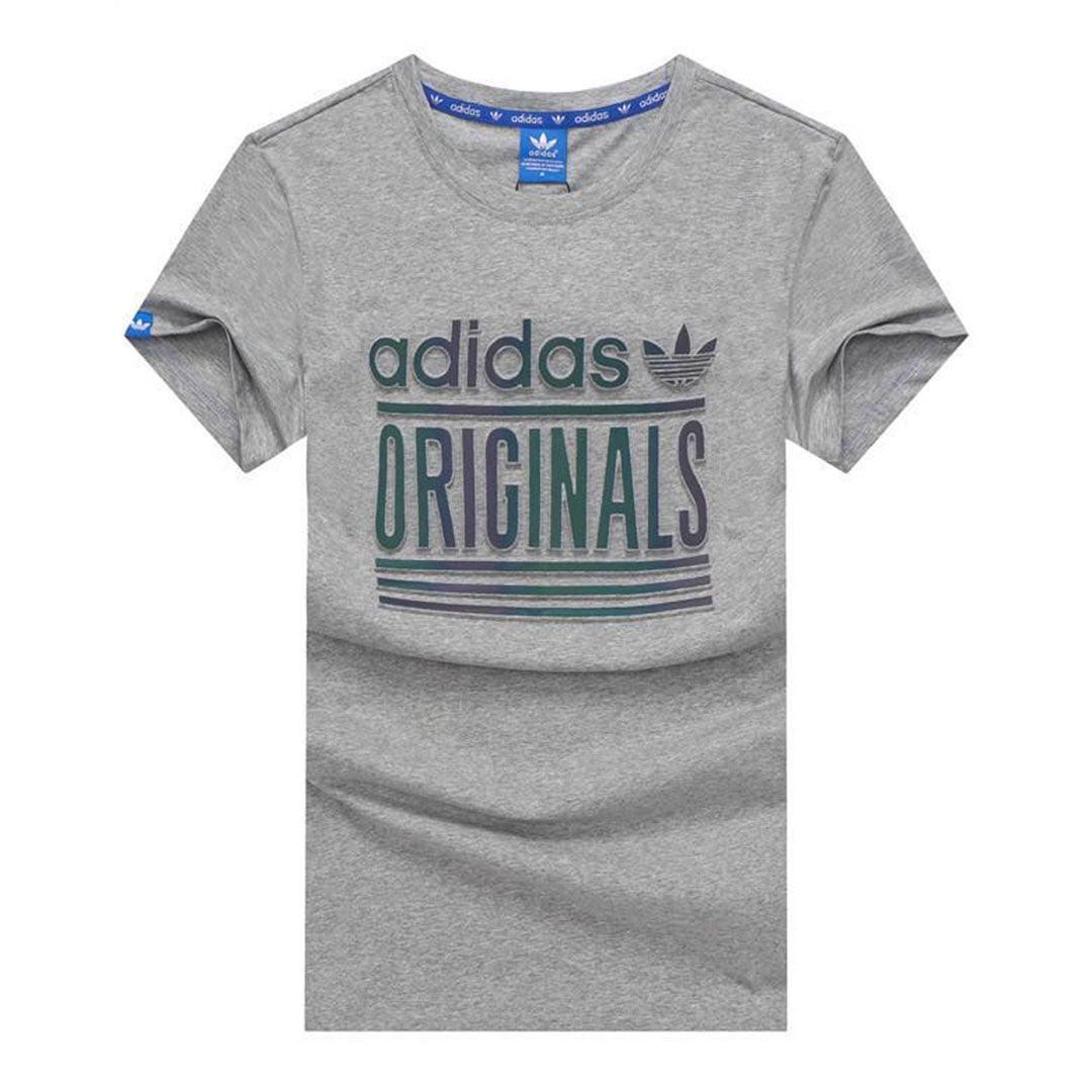 Adidas Originals 3 Stripes T-shirt-Ash - Obeezi