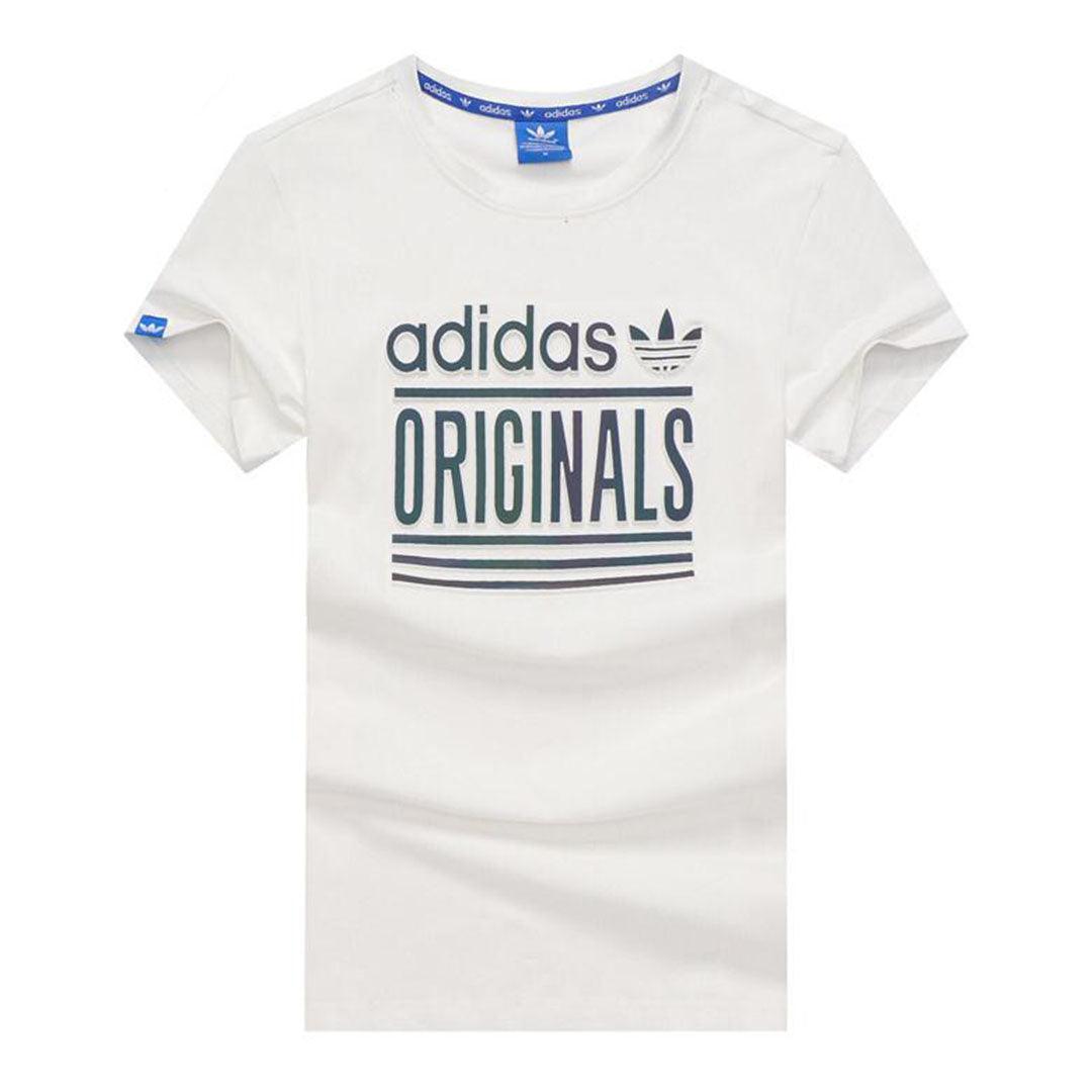 Adidas Originals 3 Stripes T-shirt-White - Obeezi