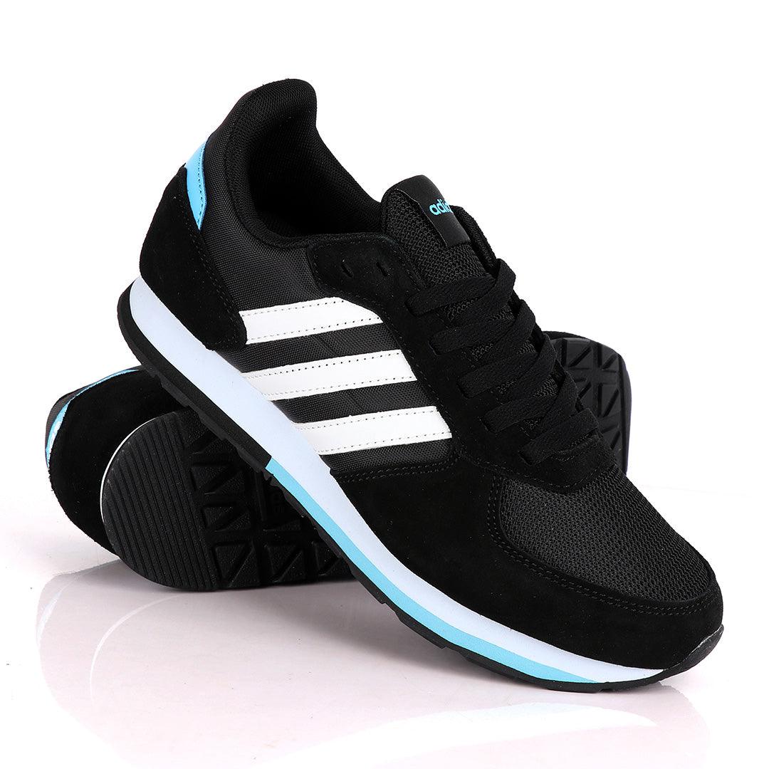 Adidas Originals Black And Blue Sneakers - Obeezi