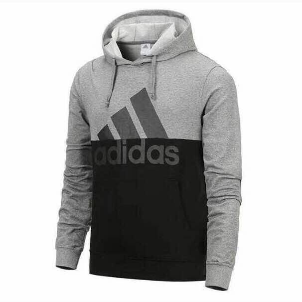 Adidas Originals Hoodie Long-Sleeve Sweat Shirt Grey - Obeezi