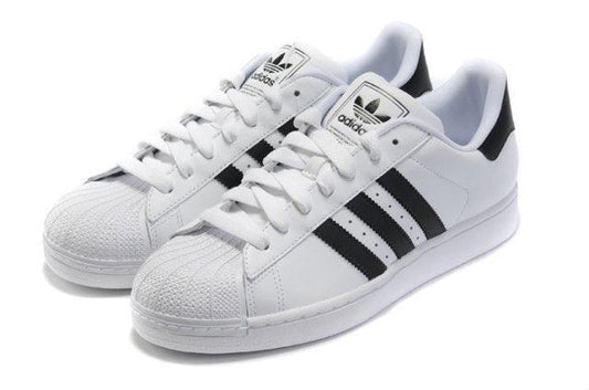 Adidas Originals Superstar 2 Leather Casual Sneakers White Black - Obeezi