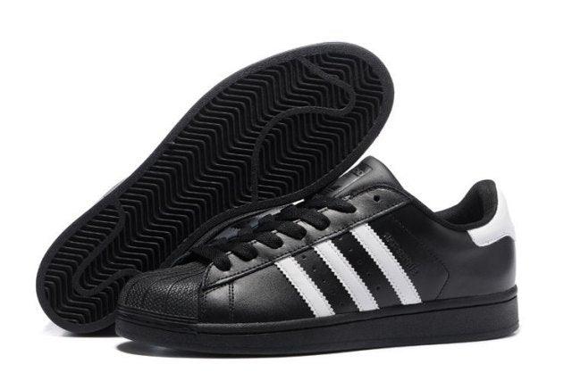 Adidas Originals Superstar Classic Foundation Casual Sneakers Black White - Obeezi
