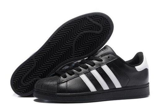 Adidas Originals Superstar Classic Foundation Casual Sneakers Black White - Obeezi