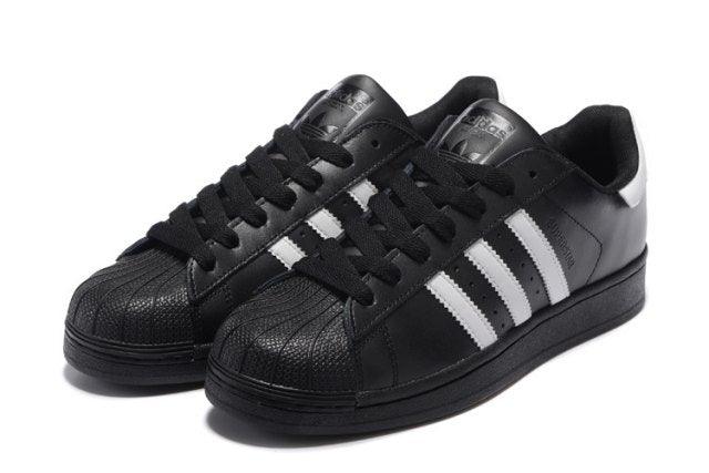 Adidas Originals Superstar Classic Foundation Casual Sneakers Black White - Obeezi