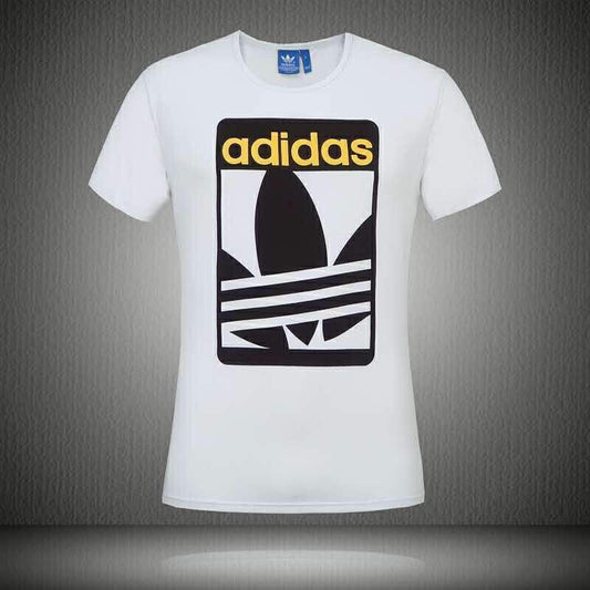 Adidas Originals Unisex White Blackg Archive Logo T Shirt - Obeezi