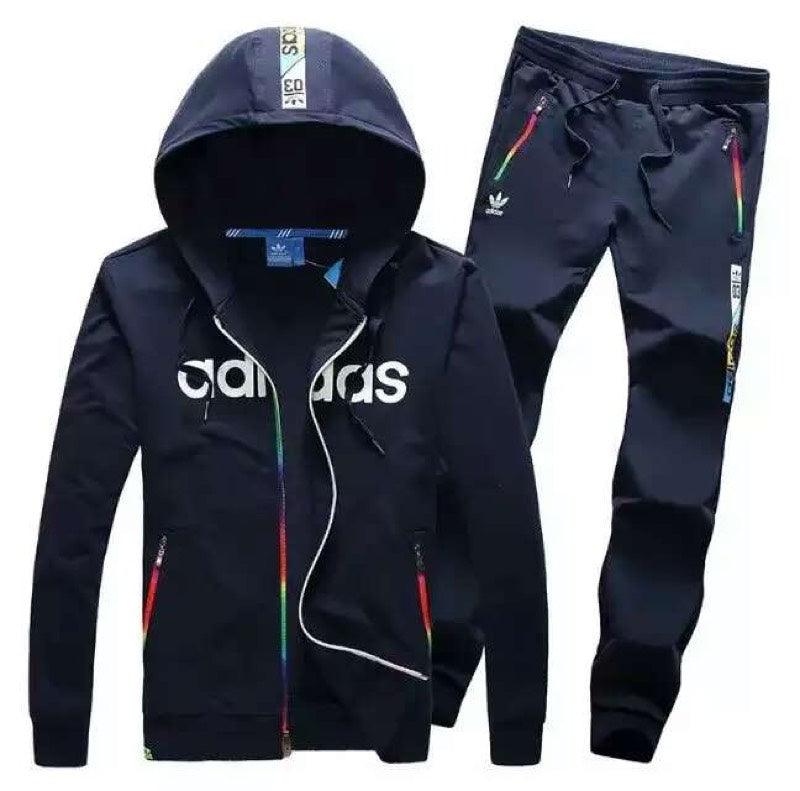 Adidas Pride Rainbow Zip Tracksuit Navyblue - Obeezi