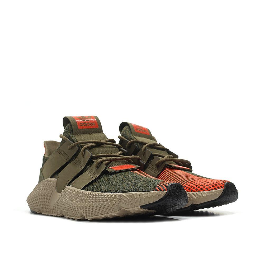 Adidas Prophere Trace Olive Solar Red Sneakers - Obeezi
