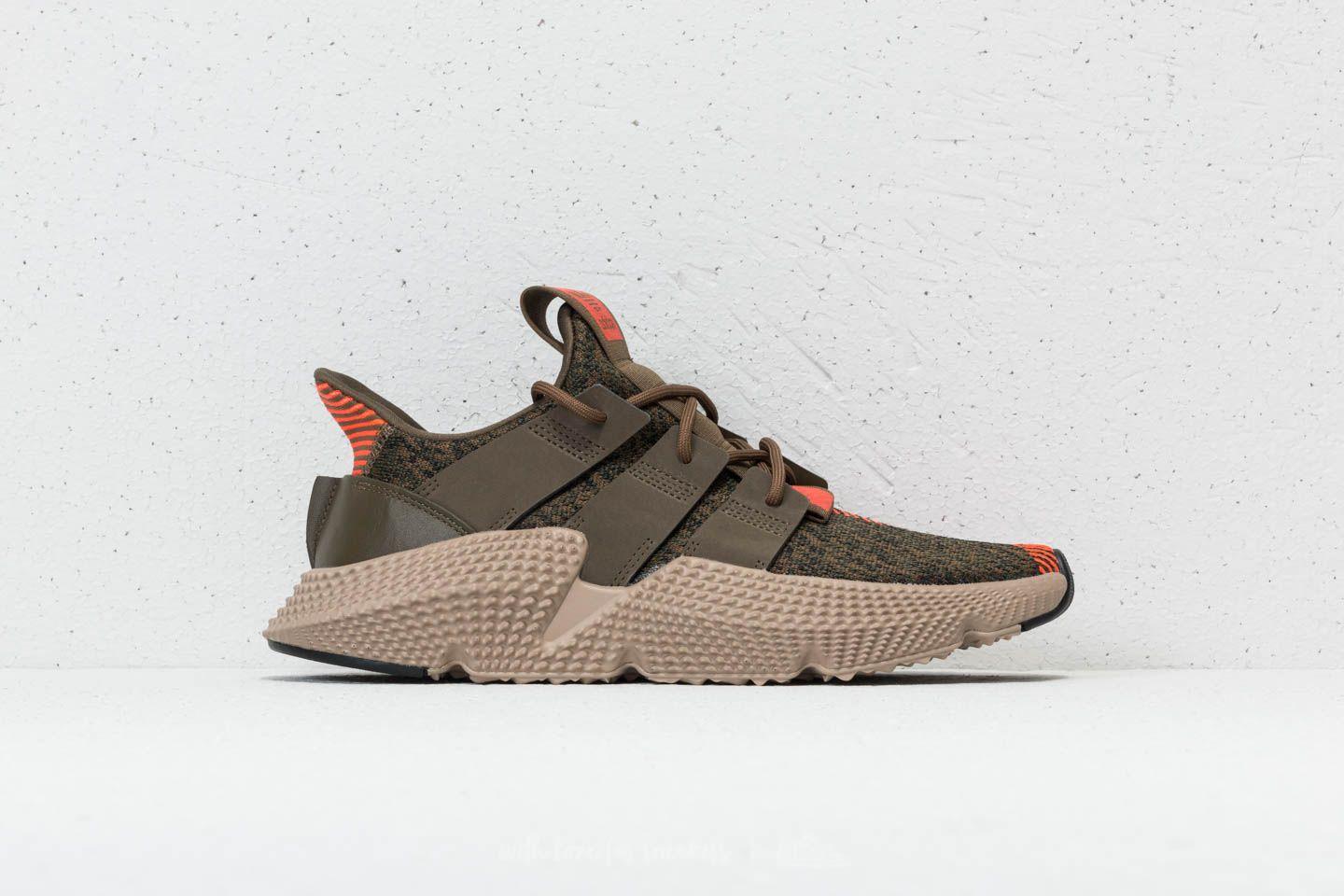 Adidas Prophere Trace Olive Solar Red Sneakers - Obeezi