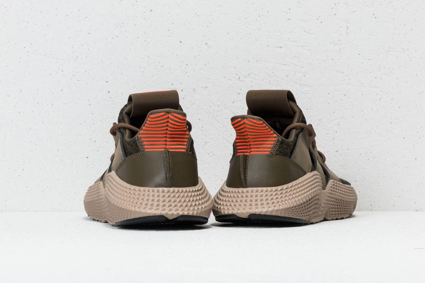 Adidas Prophere Trace Olive Solar Red Sneakers - Obeezi