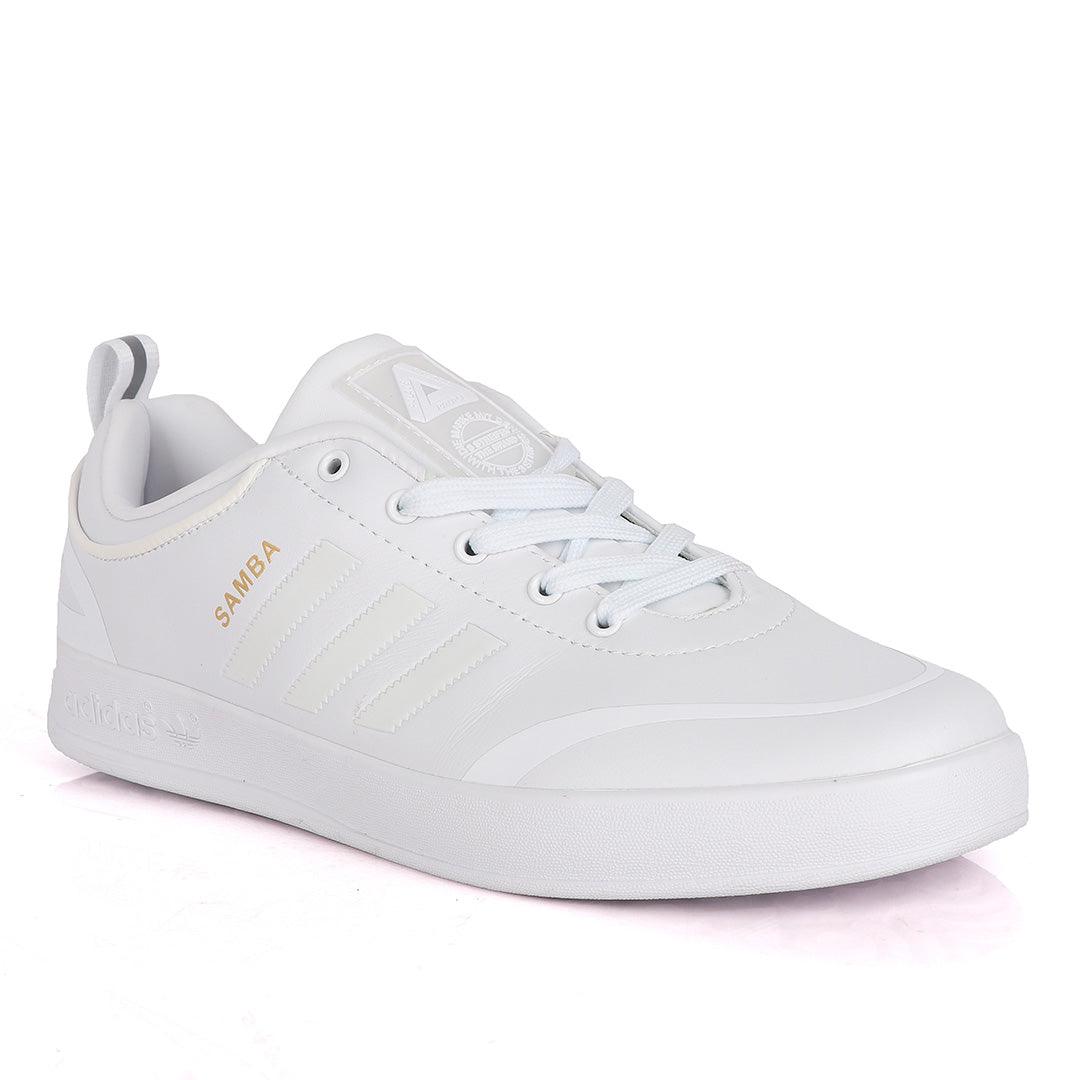 Adidas Samba Palace All White Sneakers - Obeezi