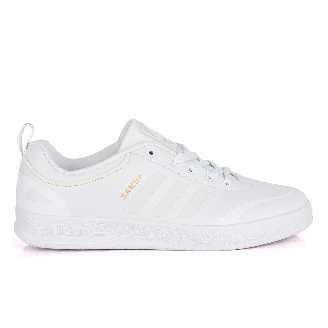 Adidas Samba Palace All White Sneakers - Obeezi