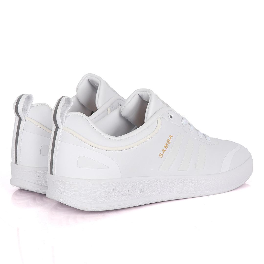 Adidas Samba Palace All White Sneakers - Obeezi