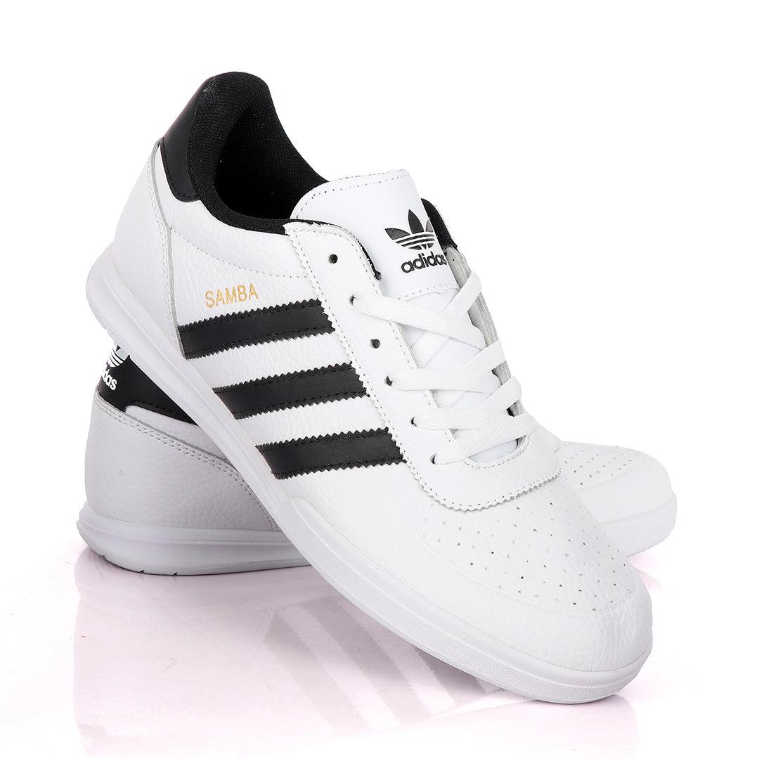 Adidas Samba Palace White And Black Sneakers - Obeezi