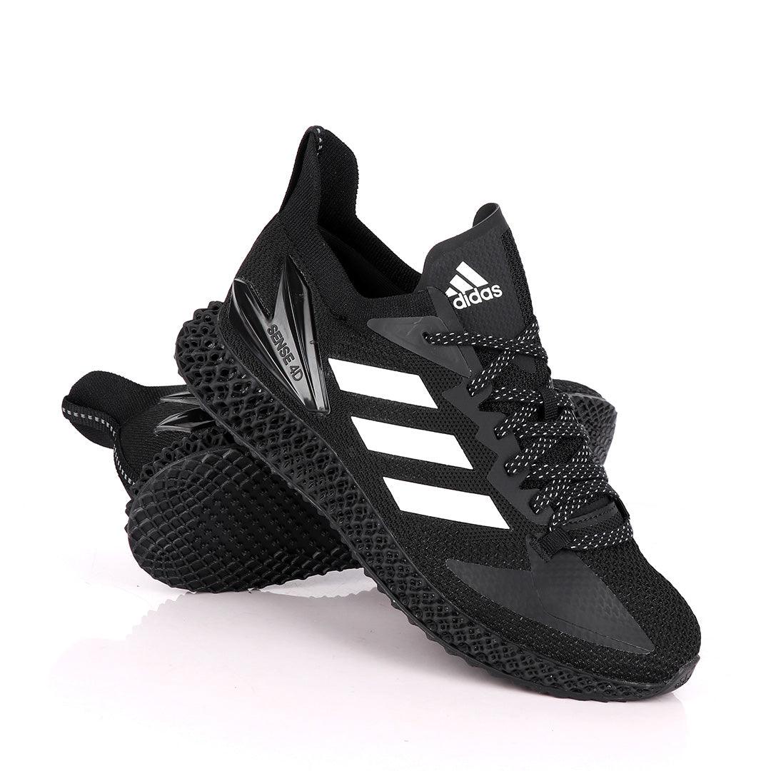 Adidas Sense 4D Black White Sneakers - Obeezi