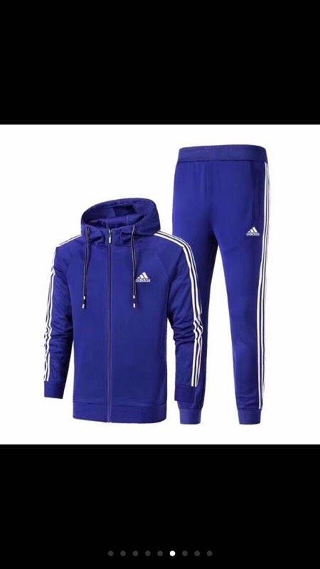 Adidas Trefoi Men's Original l Logo Zip Royal Blue Tracksuit - Obeezi