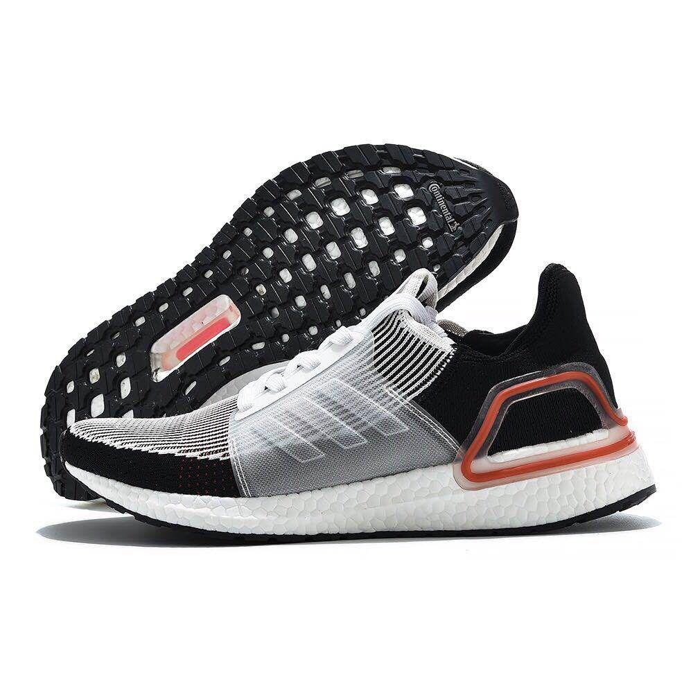 Adidas Ultra Boost 19 Black/White With Red Sneakers - Obeezi