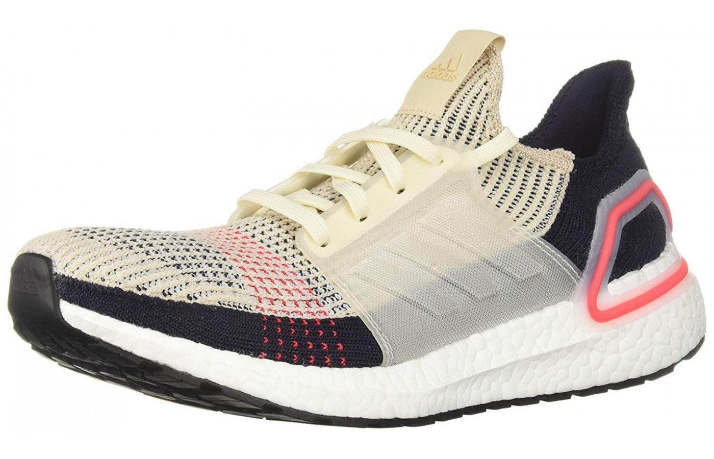 Adidas Ultra Boost 19 Black/White With Red Sneakers - Obeezi