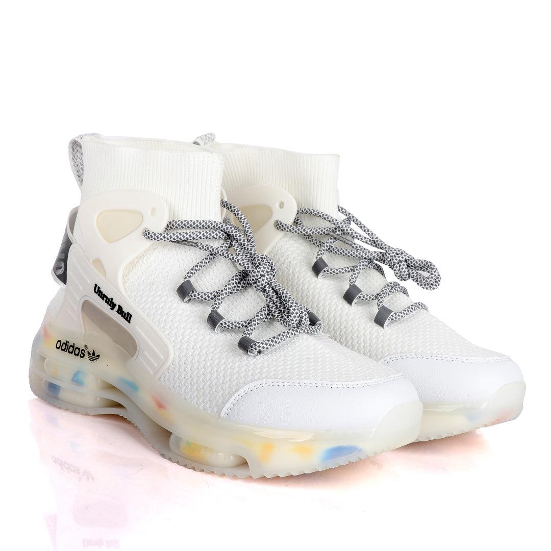 Adidas Unruly Bull Fashionable Trendy Sneakers- White - Obeezi