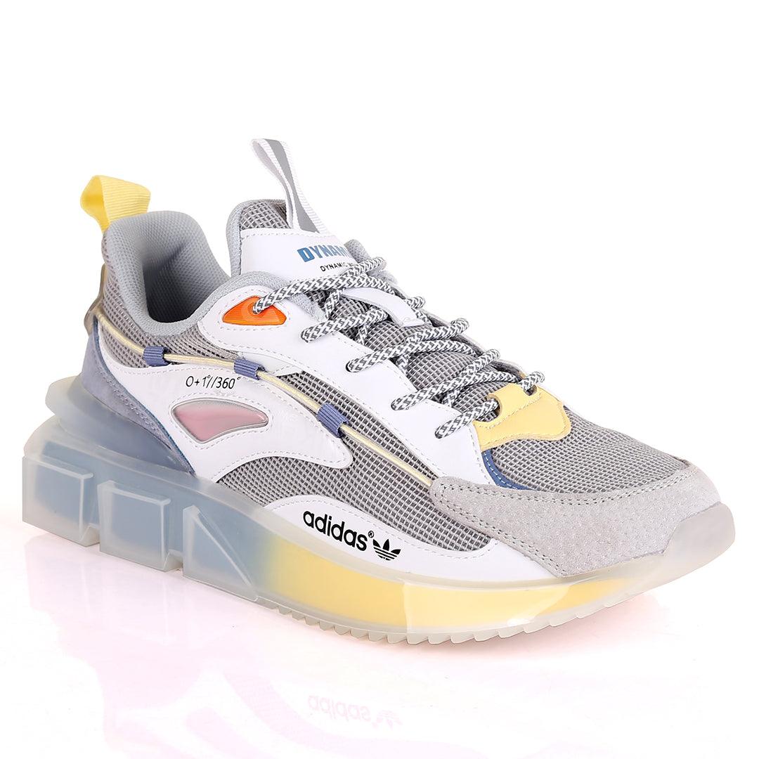 Adids Dynamic 360 White Designed Sneakers - Obeezi.com