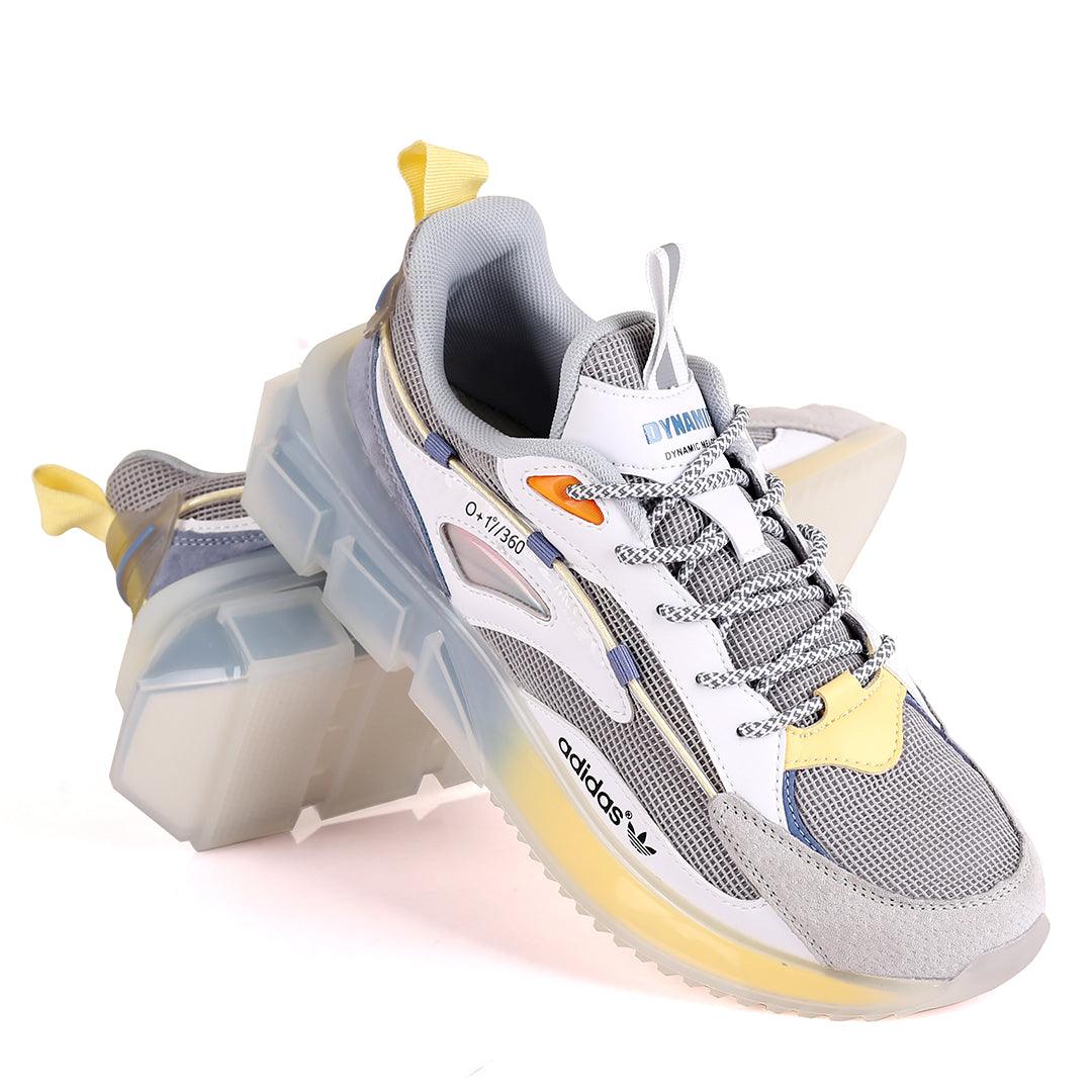 Adids Dynamic 360 White Designed Sneakers - Obeezi.com