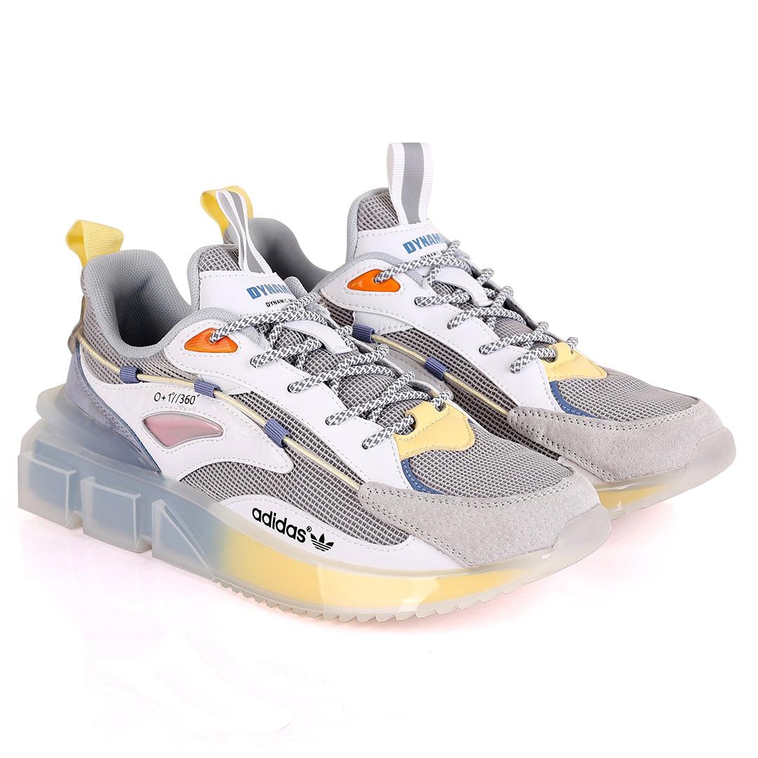 Adids Dynamic 360 White Designed Sneakers - Obeezi.com