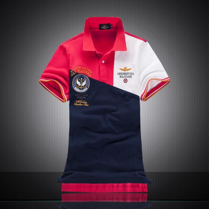 Aeronautica Helicopter Task Force Multicolored Short Sleeve Polo - Obeezi