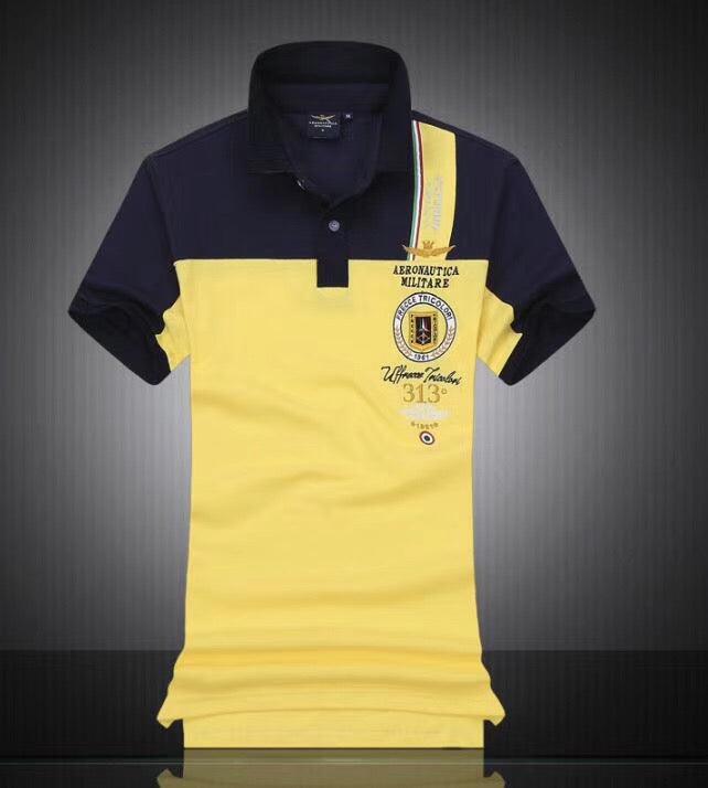Aeronautica Militare Air Force 1 Polo Men T-shirt Yellow - Obeezi