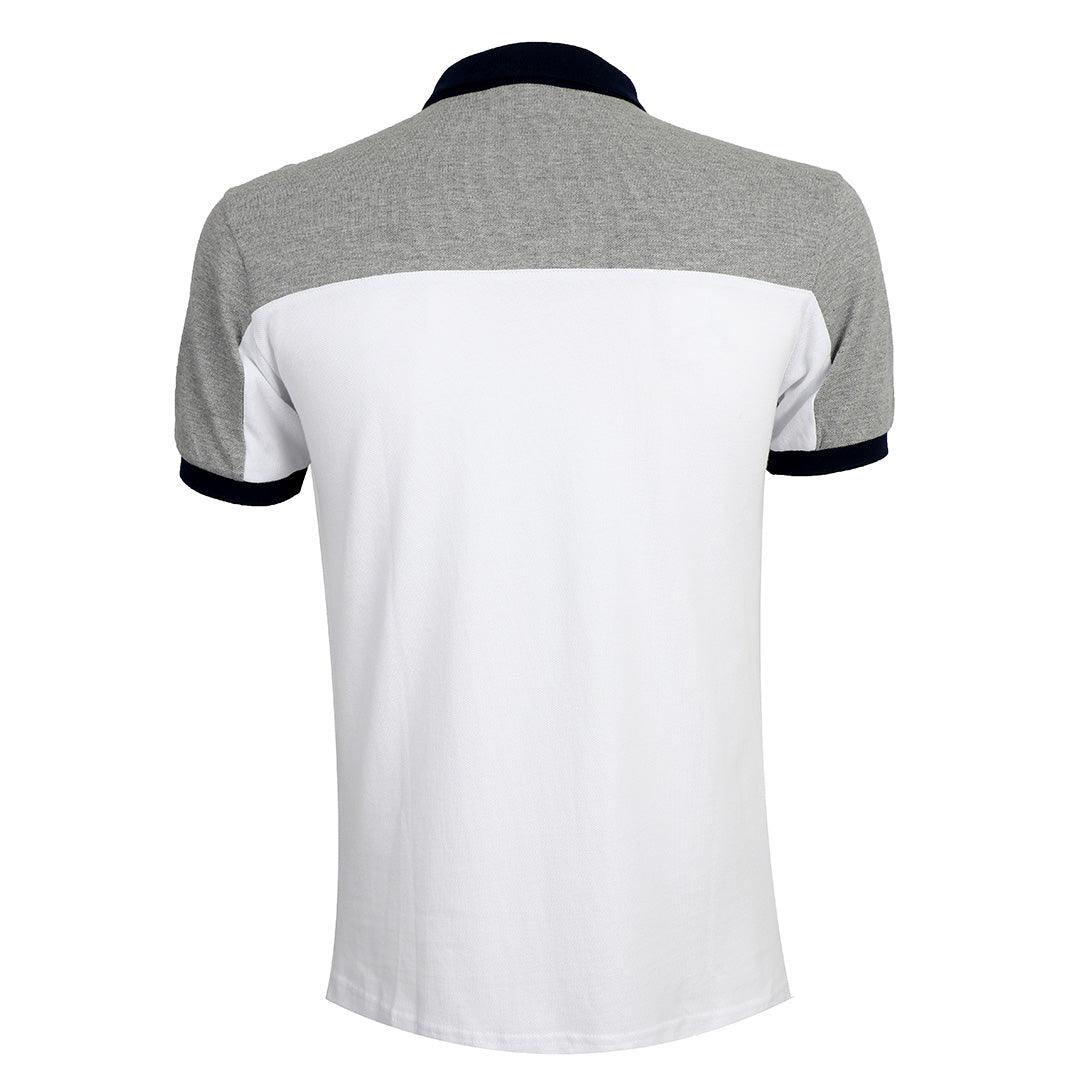 Aeronautica Millitare Frecce Tricolori Shortsleeve Polo White-Grey - Obeezi