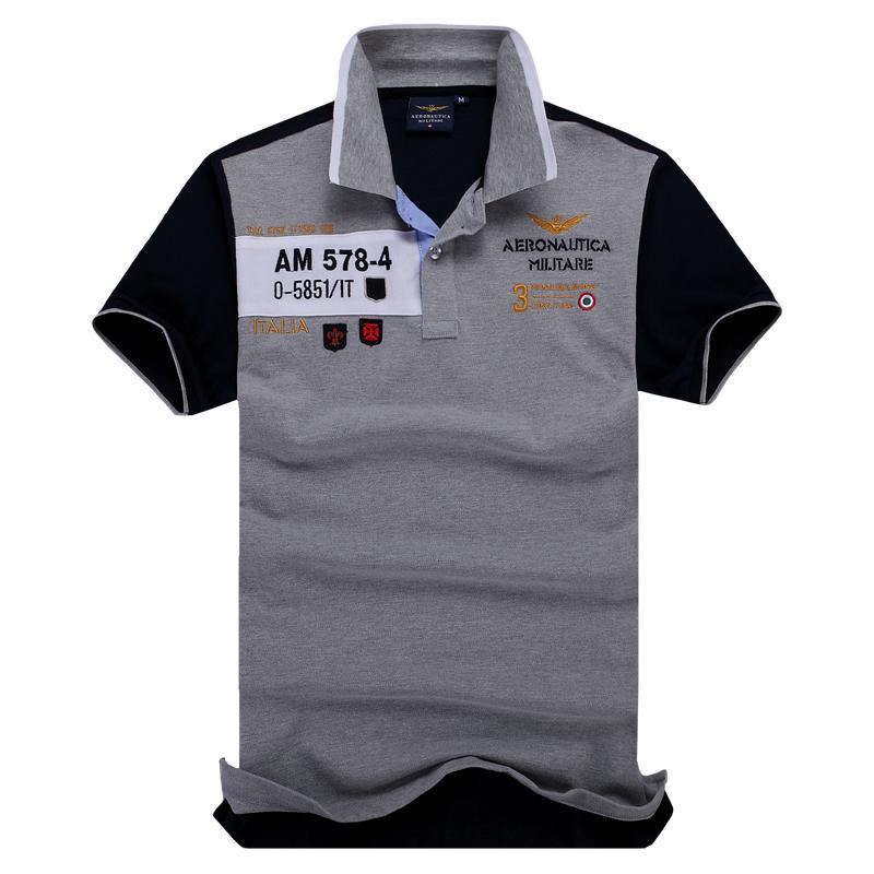 Aeronautica Prod/Lim/A.M Short Sleeve Shirt Polo-Ash - Obeezi