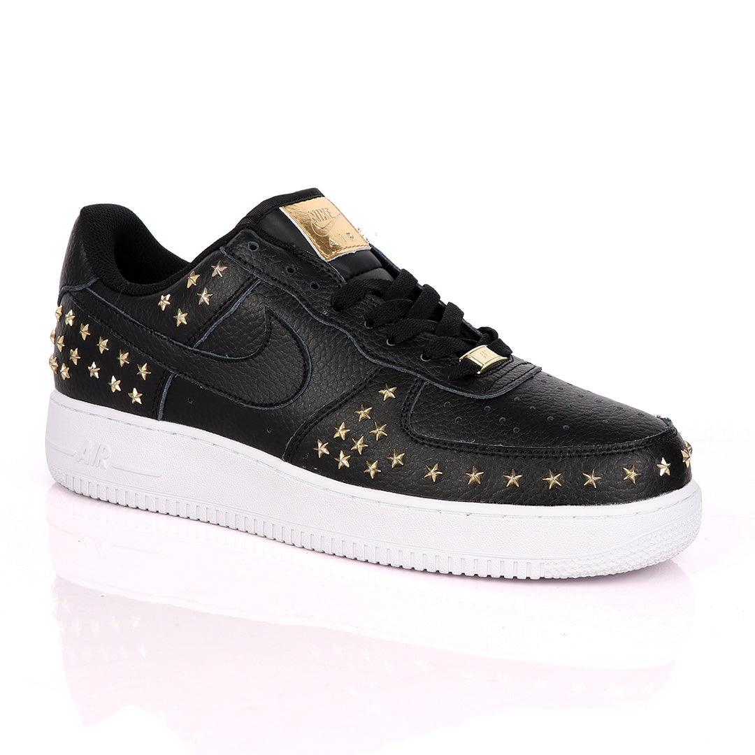Air Force 1 Low Stars Sneaker Shoes -Black - Obeezi