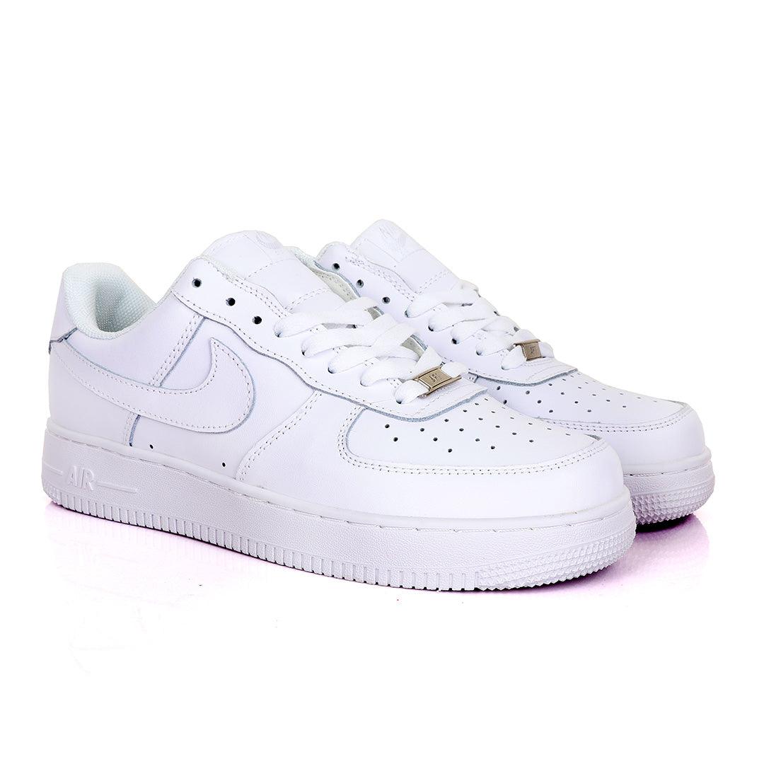 Air Force Nk Pressure 107 All White Sneakers - Obeezi