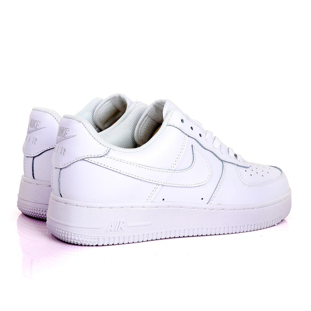 Air Force Nk Pressure 107 All White Sneakers - Obeezi