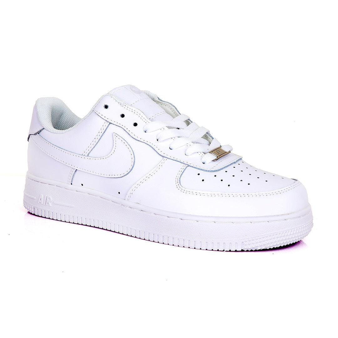 Air Force Nk Pressure 107 All White Sneakers - Obeezi