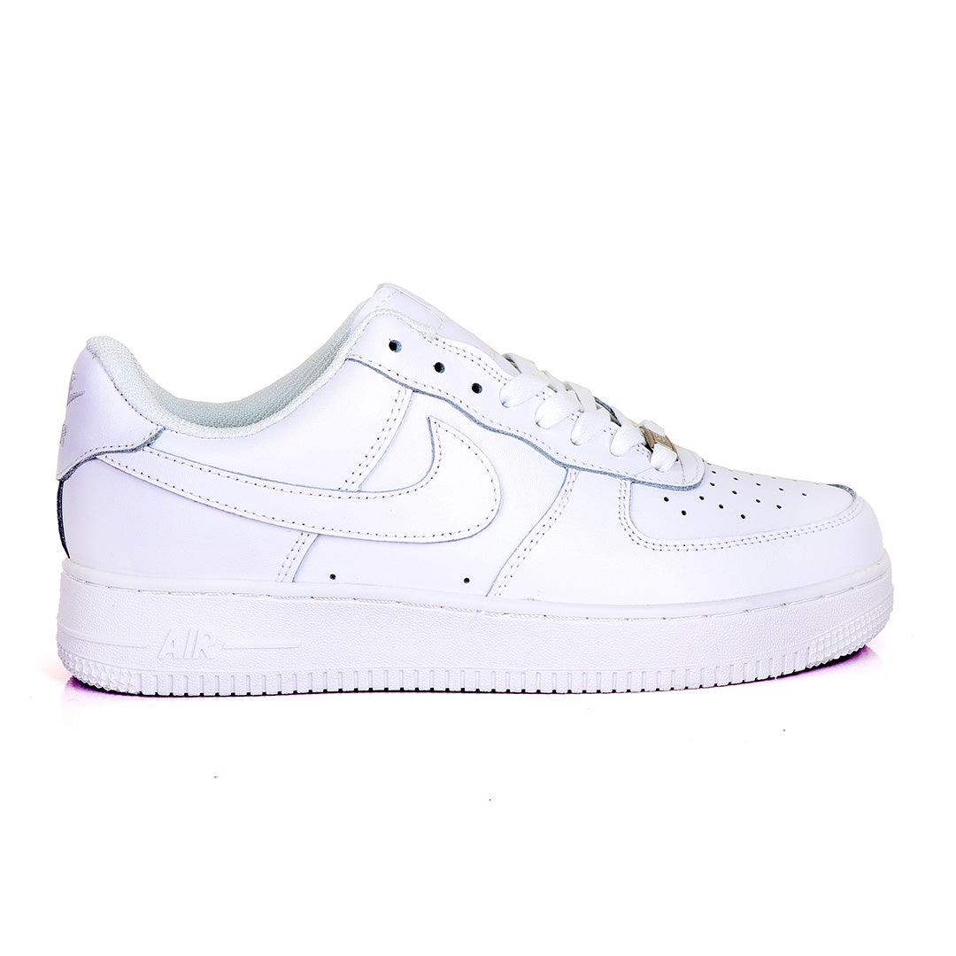 Air Force Nk Pressure 107 All White Sneakers - Obeezi