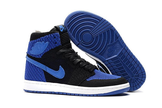 Air Jordan 1 Flyknit “Royal” Black/Game Royal-White - Obeezi