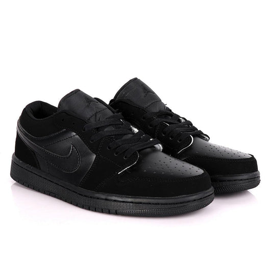 Air Jordan 1 Low All Black Sneakers - Obeezi