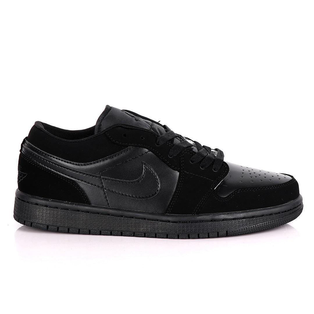 Air Jordan 1 Low All Black Sneakers - Obeezi
