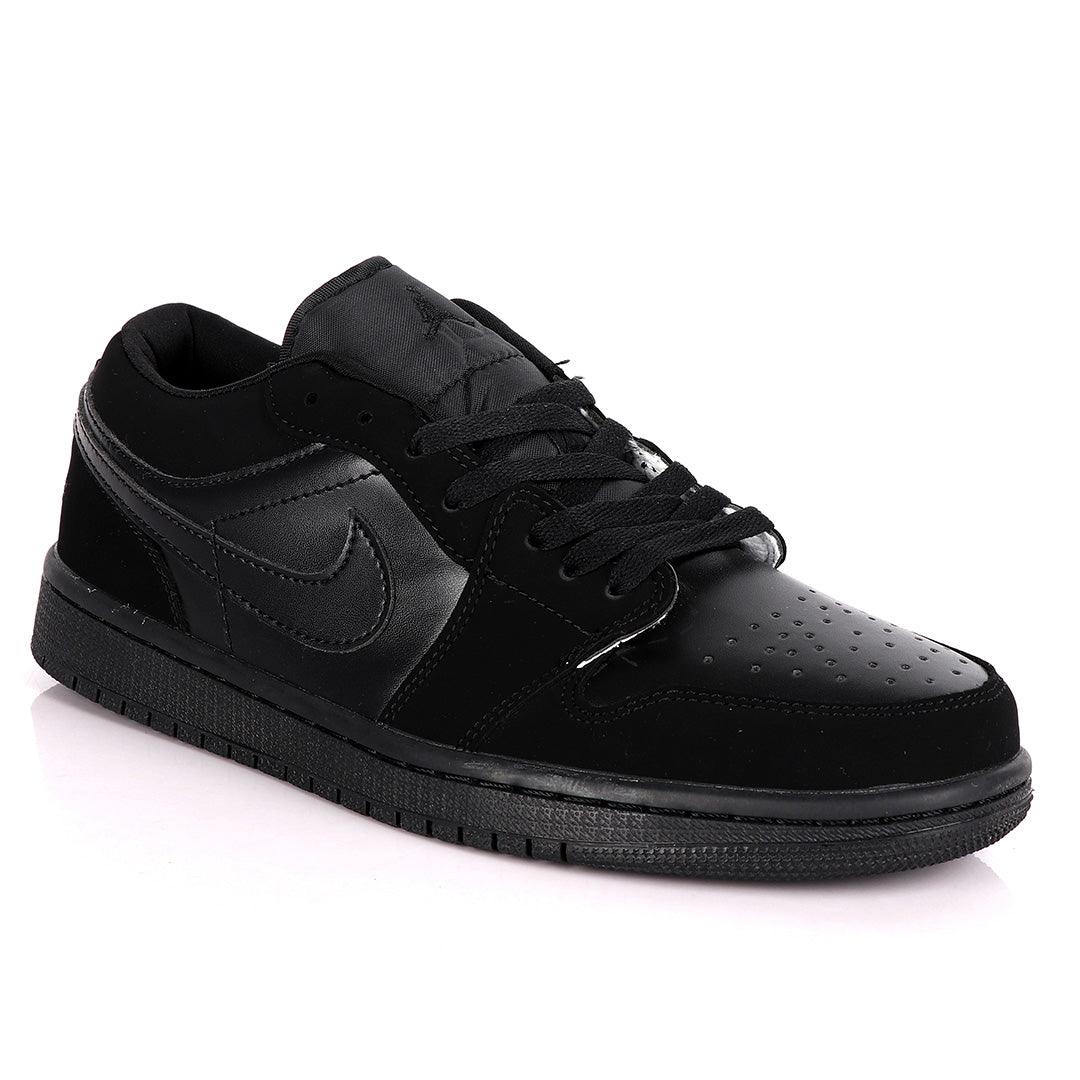 Air Jordan 1 Low All Black Sneakers - Obeezi