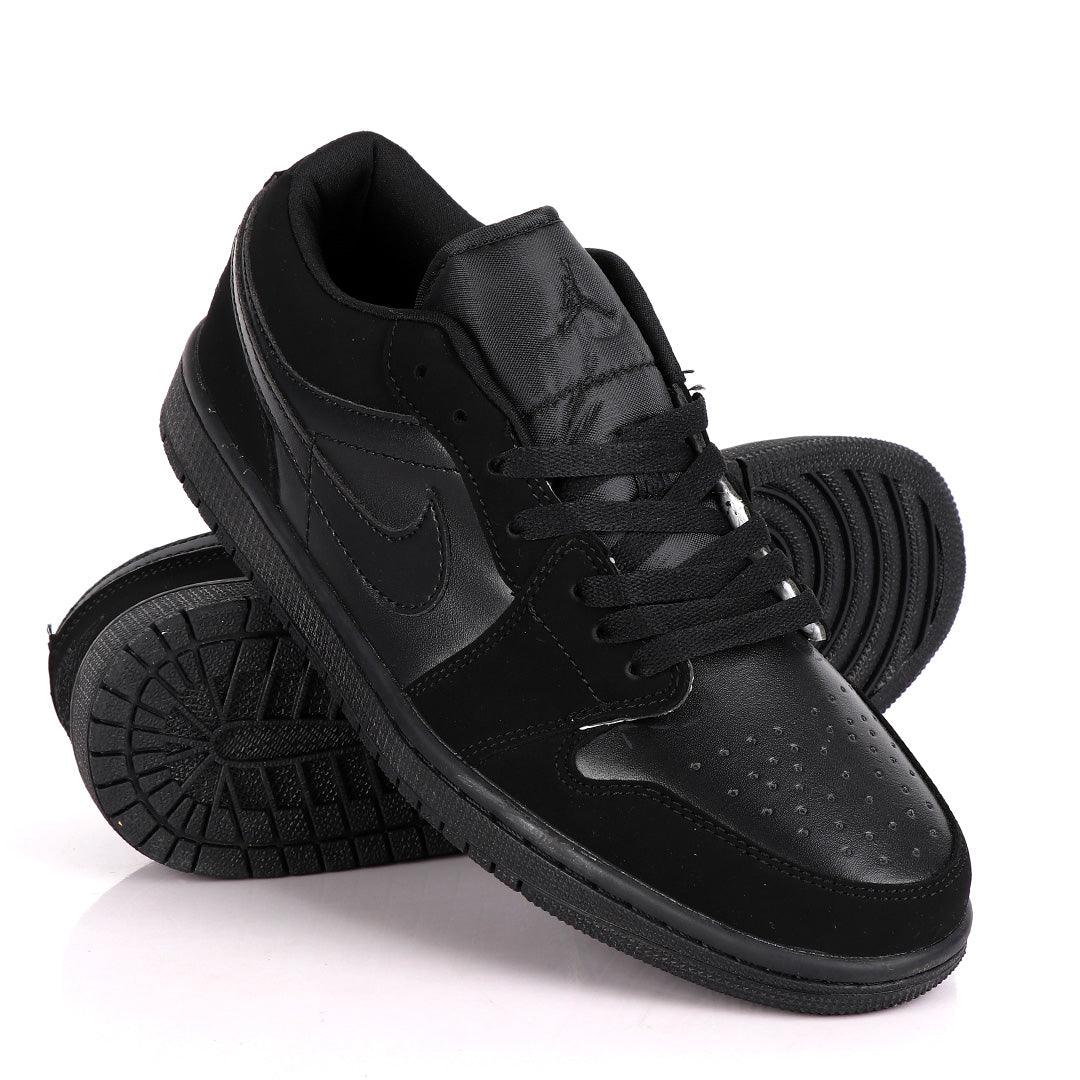 Air Jordan 1 Low All Black Sneakers - Obeezi