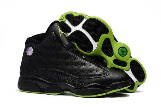 Air Jordan 13 Altitude Black Green Hightop Sneakers - Obeezi