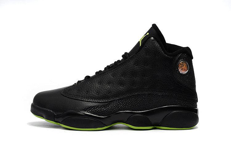 Air Jordan 13 Altitude Black Green Hightop Sneakers - Obeezi