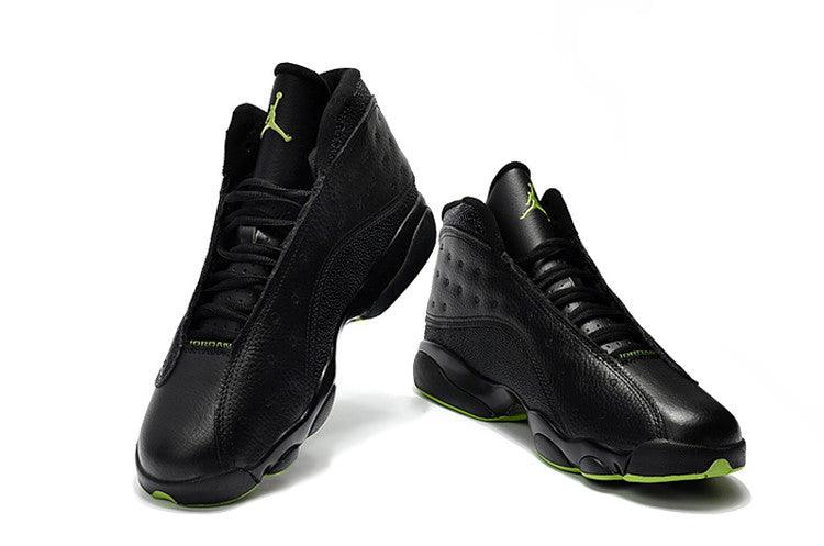 Air Jordan 13 Altitude Black Green Hightop Sneakers - Obeezi